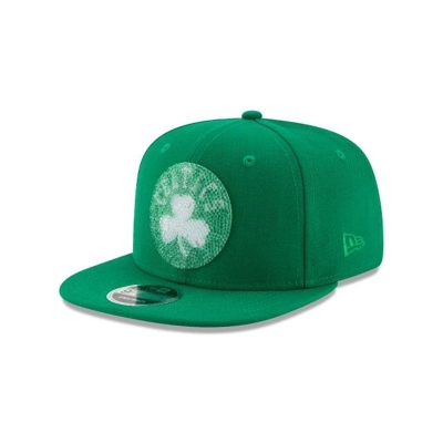 Boston Celtics Gorra | New Era NBA Crystals From Swarovski Original Fit 9fifty Snapback Cap Mexico - Verdes